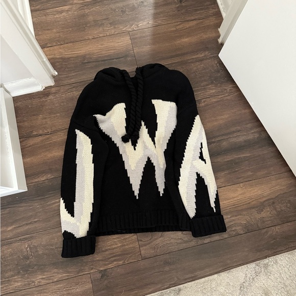 JW ANDERSON Black and Cream Graphic Sweater - Picture 2 of 6